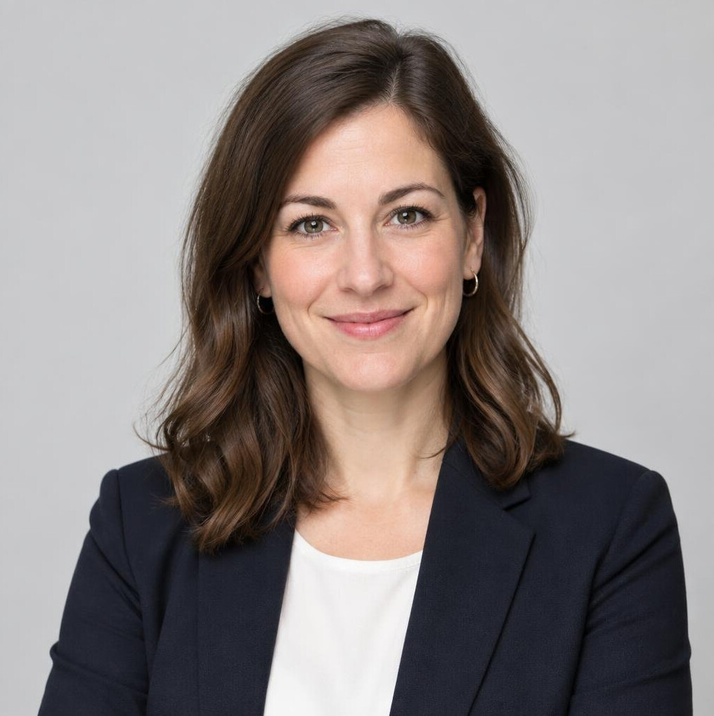 Portrait of a smiling woman social researcher