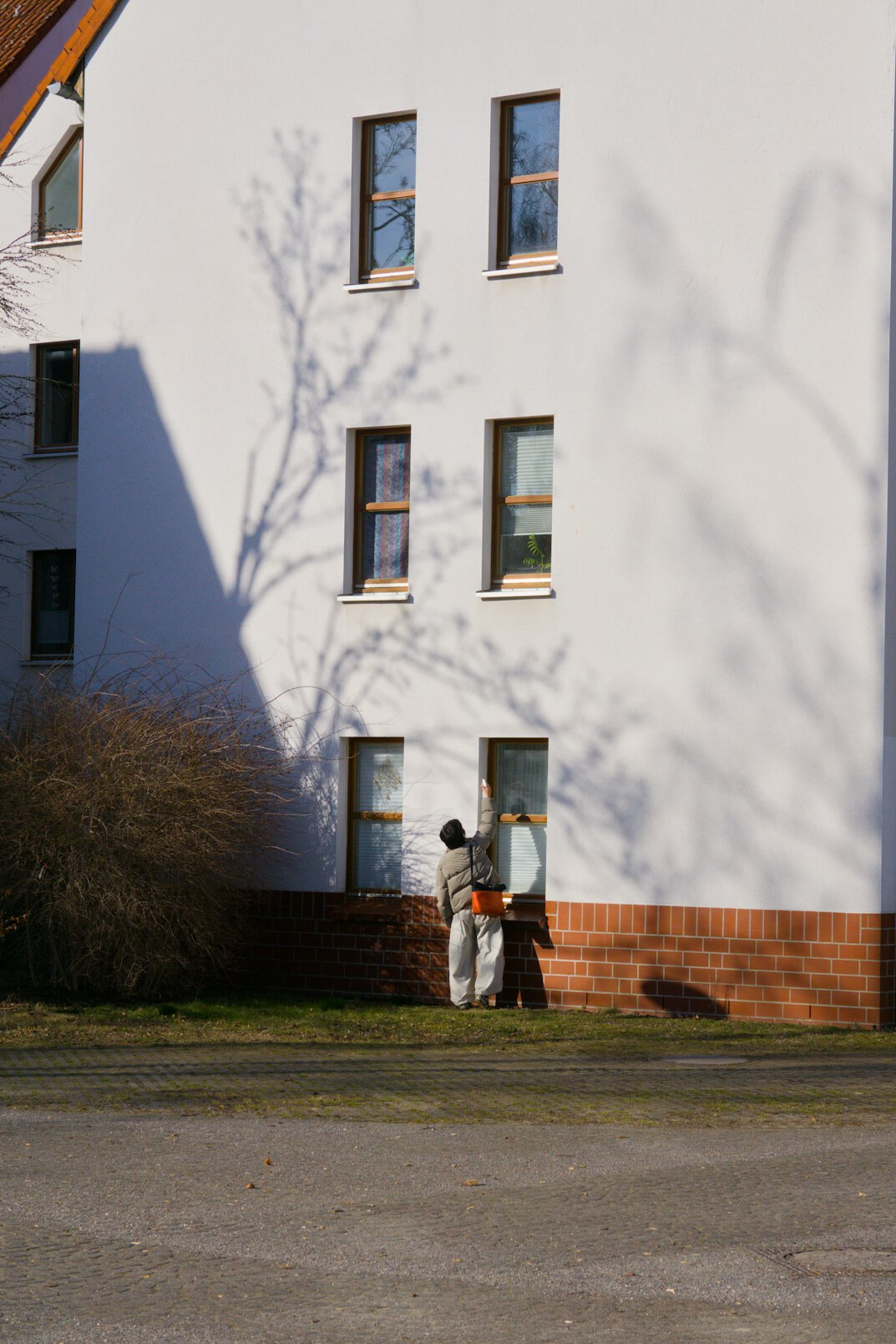 german family recycling at home